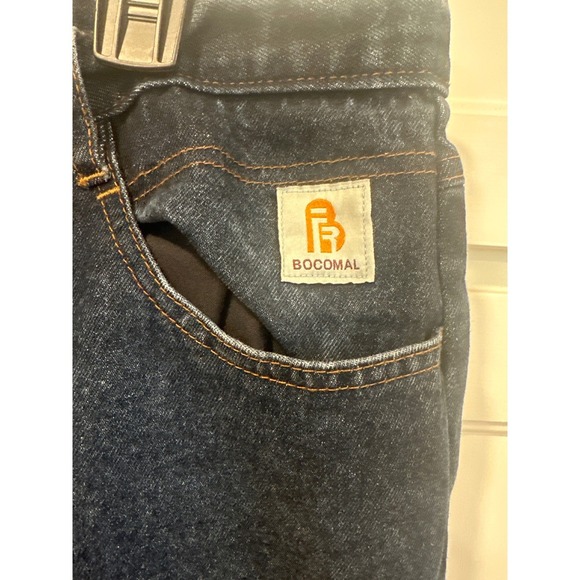 Bocomol FR Flame Resistant Jeans 36x30 Dark Wash Relaxed Fit Carpenter Work - Picture 2 of 11